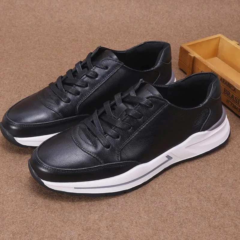 Sneaker Dress Shoes for Men Work Office Business Height-Increasing Shoes Fashion Running Casual Shoes