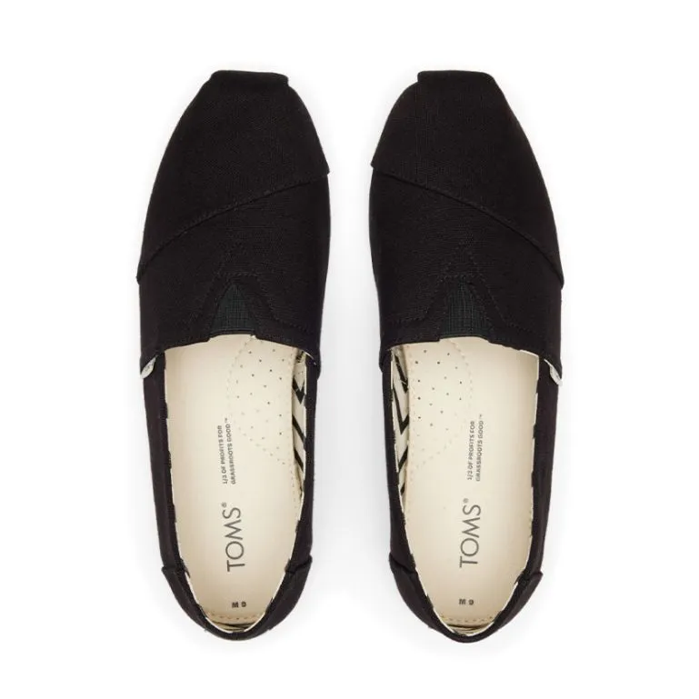 TOMS Espadrille Alpargata Men Black Black Recycled