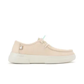 Walk In Pitas Dafne Ladies Beige Textile Elasticated Shoes