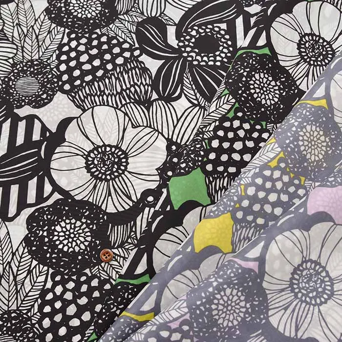 Water-repellent finish Nylon taffeta printed fabric Art Flower