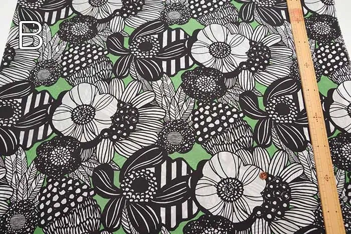 Water-repellent finish Nylon taffeta printed fabric Art Flower
