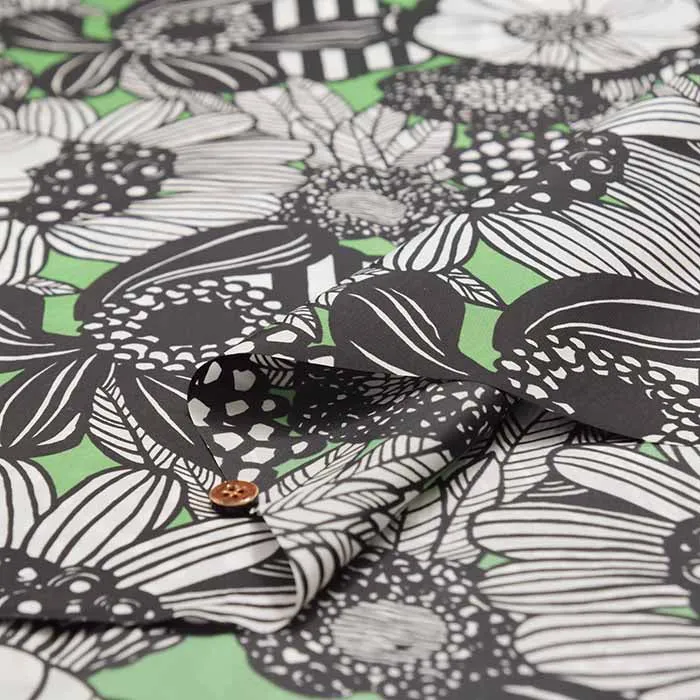 Water-repellent finish Nylon taffeta printed fabric Art Flower