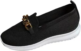Women Casual Slip On Sneakers Lightweight Walking Shoes Comfortable Canvas Flats Non Slip Breathable Loafers