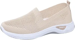 Women Lightweight Slip On Shoes Casual Comfortable Walking Sneakers Canvas Flats Non Slip Breathable Loafers