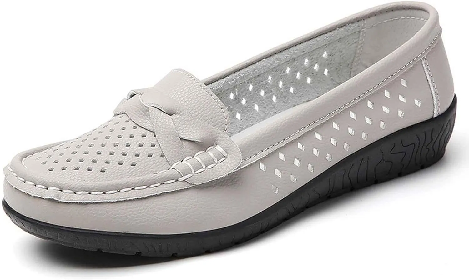 Women's Casual Slip On Loafers Comfortable Flat Shoes Breathable Soft Sole Everyday Walking Shoes for Women Fashion Versatile Wear