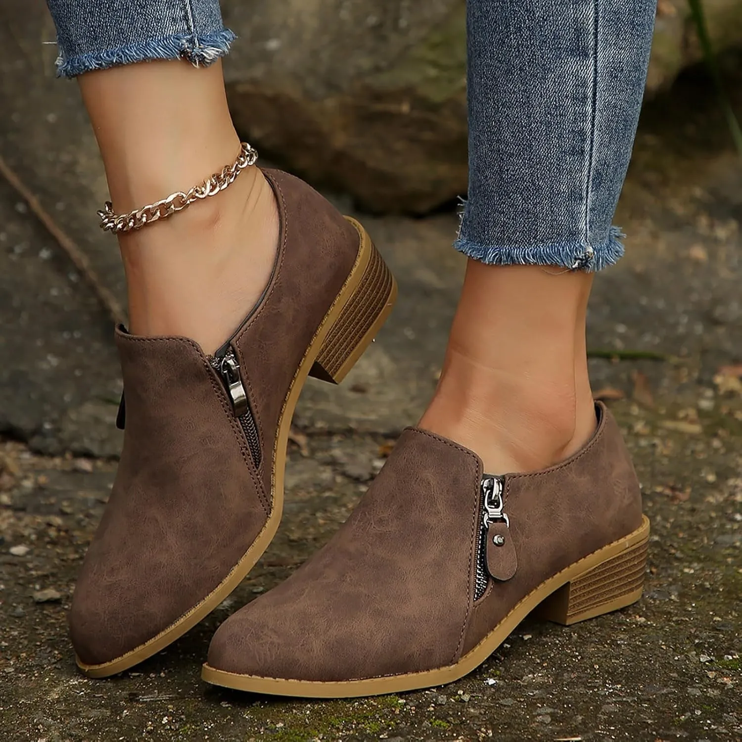 Womens Lace Up Ankle Boots Cowboy Boots for Women Wide Botas Vaqueras Winter Ankle Boots Black Lace Up Ankle Boots Women's Booties Size 10 Wide Width
