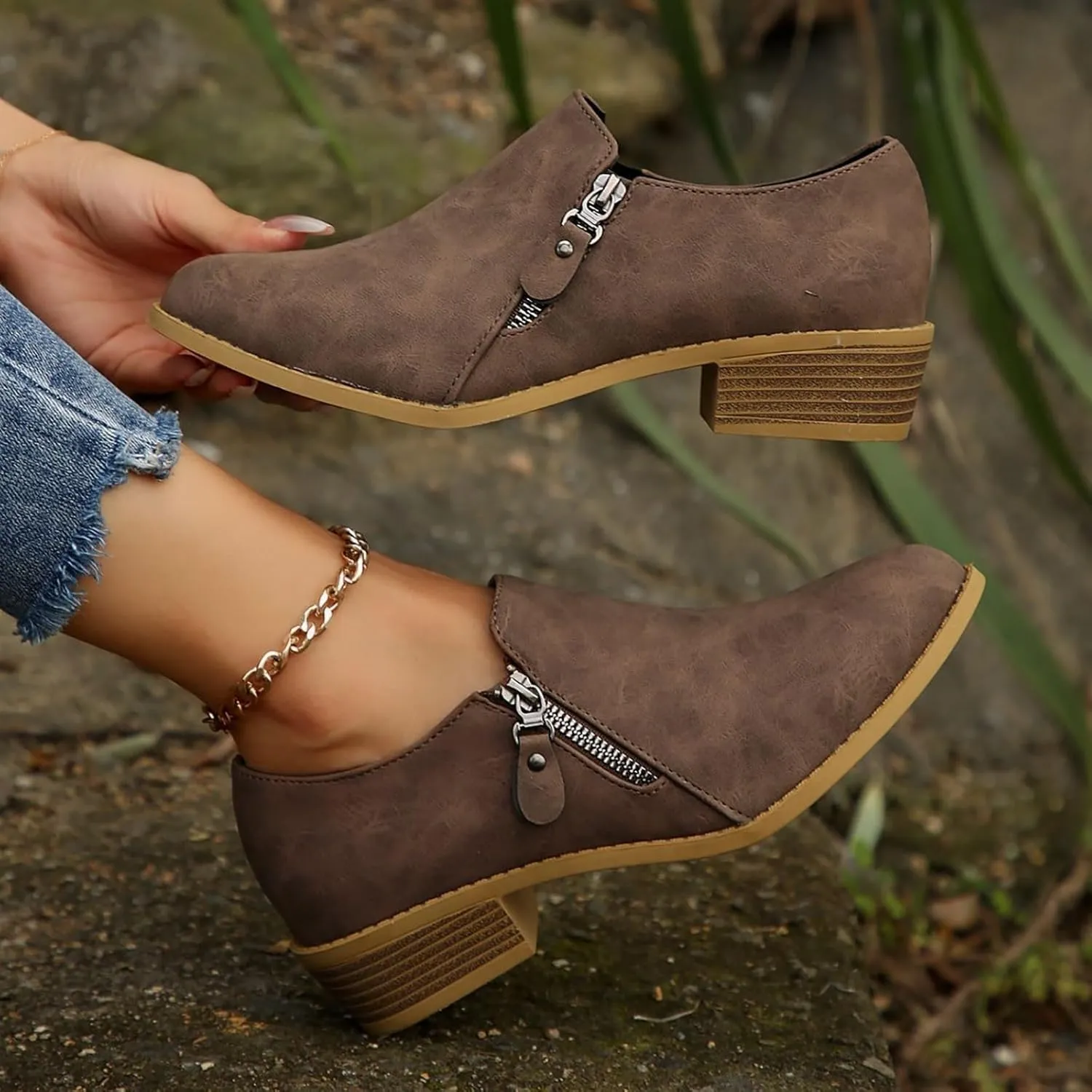 Womens Lace Up Ankle Boots Cowboy Boots for Women Wide Botas Vaqueras Winter Ankle Boots Black Lace Up Ankle Boots Women's Booties Size 10 Wide Width