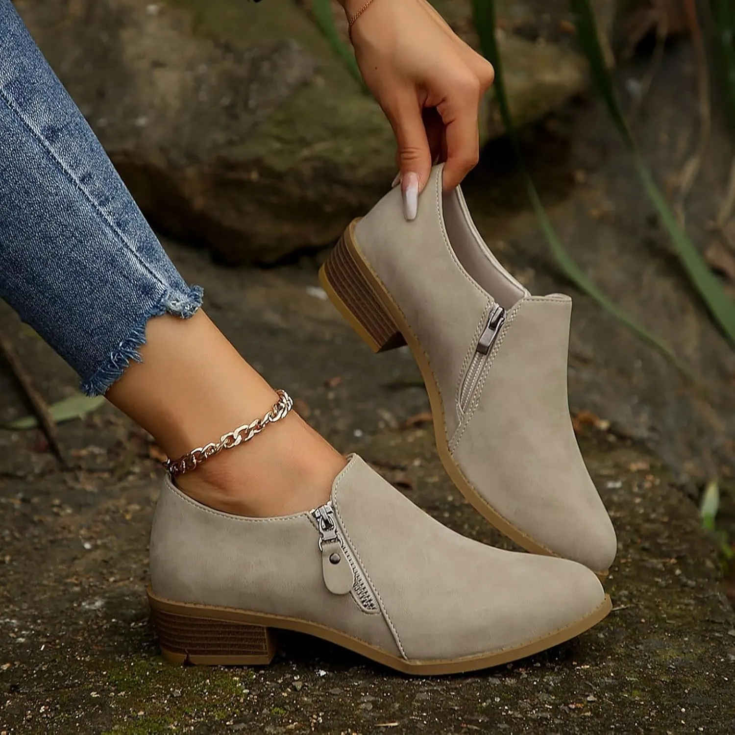 Womens Lace Up Ankle Boots Cowboy Boots for Women Wide Botas Vaqueras Winter Ankle Boots Black Lace Up Ankle Boots Women's Booties Size 10 Wide Width