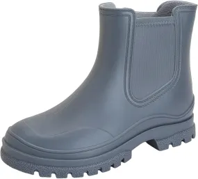 Women's Multi-colored Round Toe PVC Rain Bootie, Size 6.5, Women's Outdoor Casual Boot, Fall, Kitten Heel, Pull-On, Medium Width, Not Water Resistant, 3412250011, 9UbnL1R7h