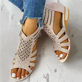 Womens Wedge Platform Sliders Sandals Ladies Bohemian Slippers Summer Style Slope Heel Casual Sandals Beach peep Toe Non Slip Flip-Flops Shoes,White,US7.5/EU39